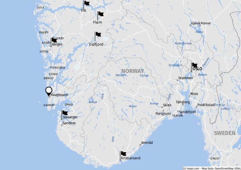 Landausflüge in Haugesund auf eigene Faust