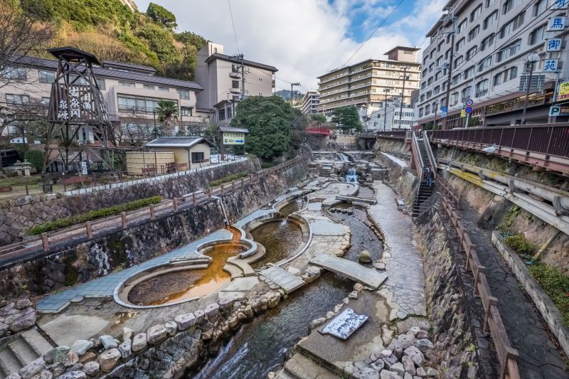 Heiße Quellen in Arima Onsen