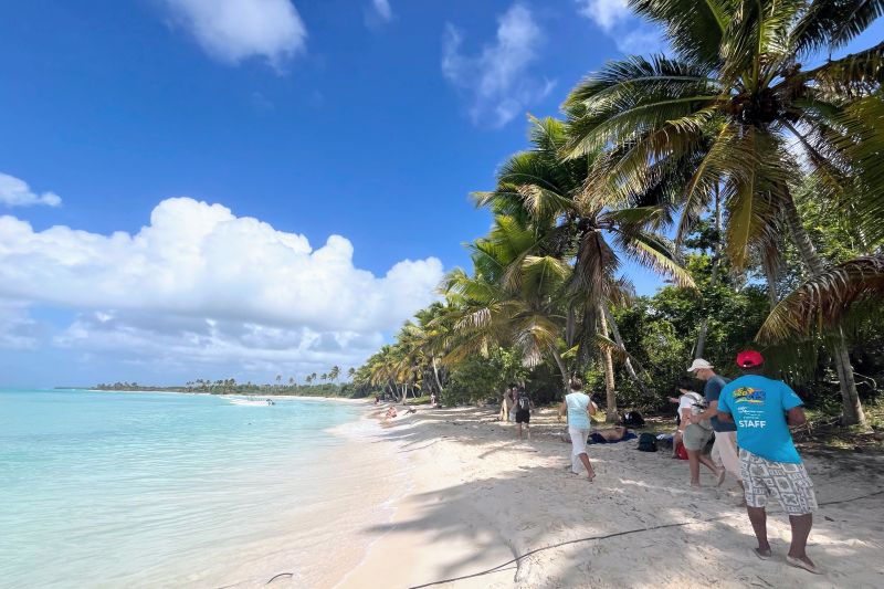 Herrliche Palmenstrände auf der Isla Saona