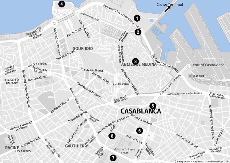 Highlights im Zentrum von Casablanca