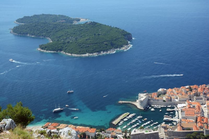 In die Insel Lokrum und der alte Stadthafen