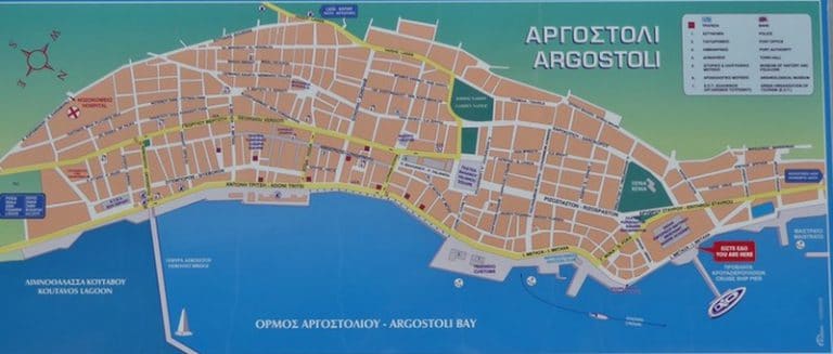 argostoli tourist map