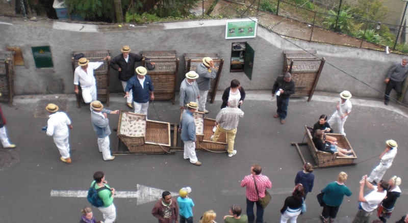 Korbschlitten auf Madeira