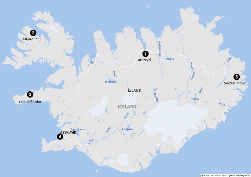Landausflüge in Akureyri auf eigene Faust