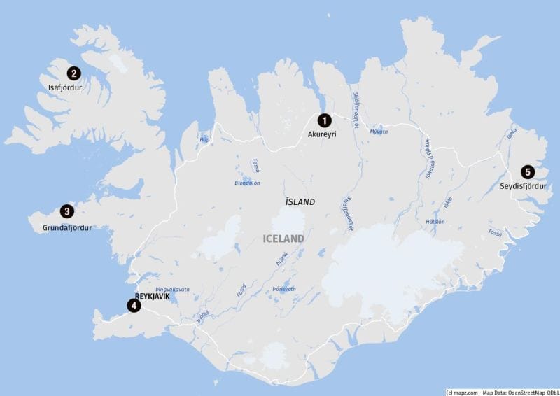 Landausflüge in Isafjördur auf eigene Faust