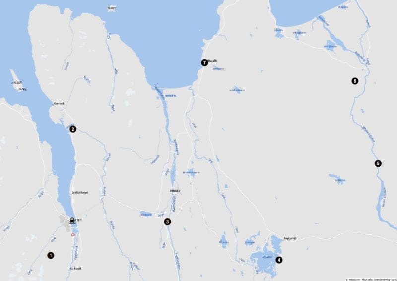 Landausflugsziele im Umland von Akureyri