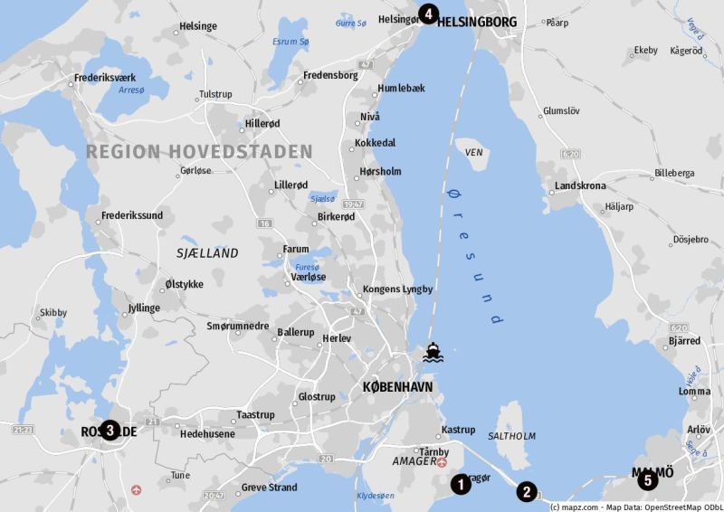 Landausflugsziele im Umland von Kopenhagen