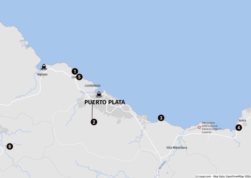 Ziele für Landausflüge in Puerto Plata