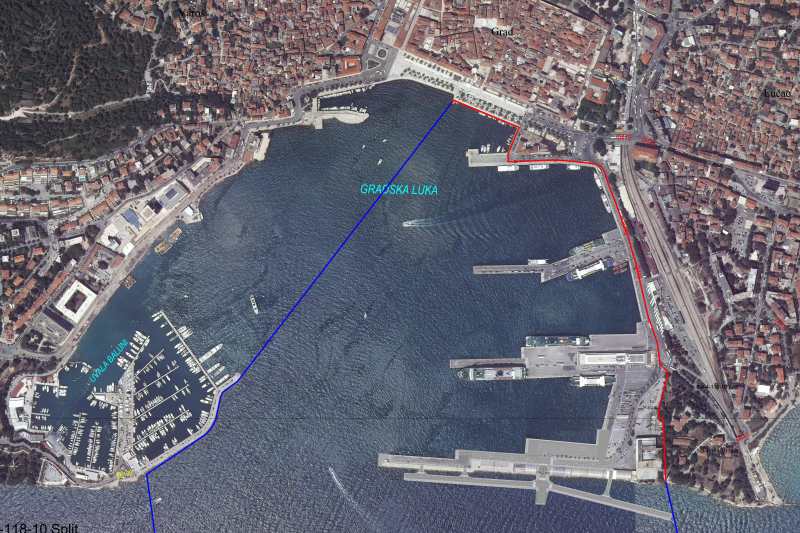 Der Hafen aus der Luft