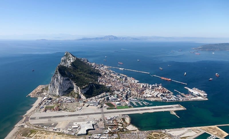 Gibraltar aus der Luft 