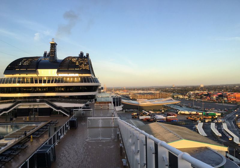 MSC Euribia am City Cruise Terminal