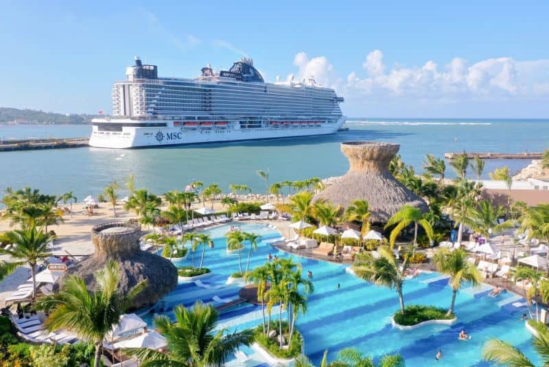 MSC Seaside in Taino Bay