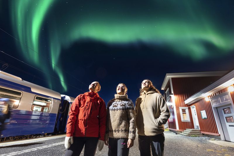 Mit dem Arctic Train auf Nordlichterjagd