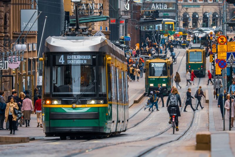Mit der Straßenbahn durch Helsinki
