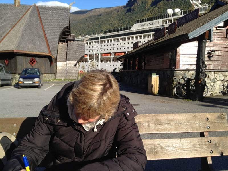 Kaffeepause in Flåm