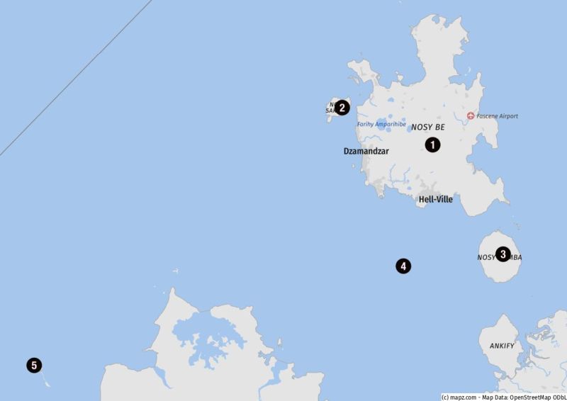 Nosy Be und die umliegenden Inseln