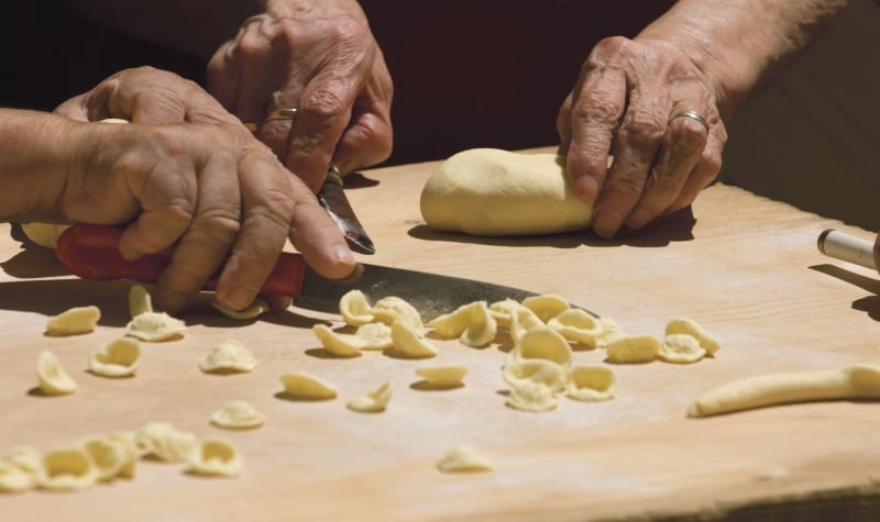 Orecchiette von Hand gemacht