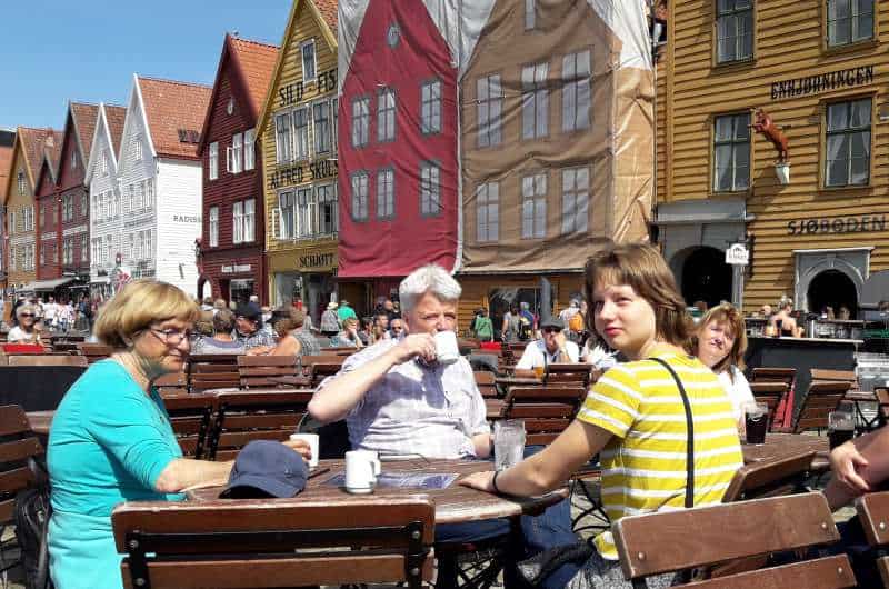 Pause am Hanseviertel Bryggen