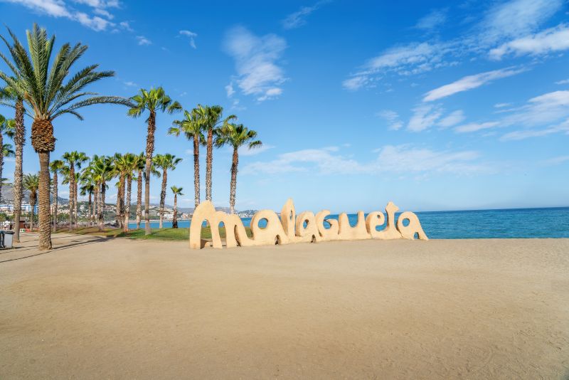 La Malagueta Beach Sign