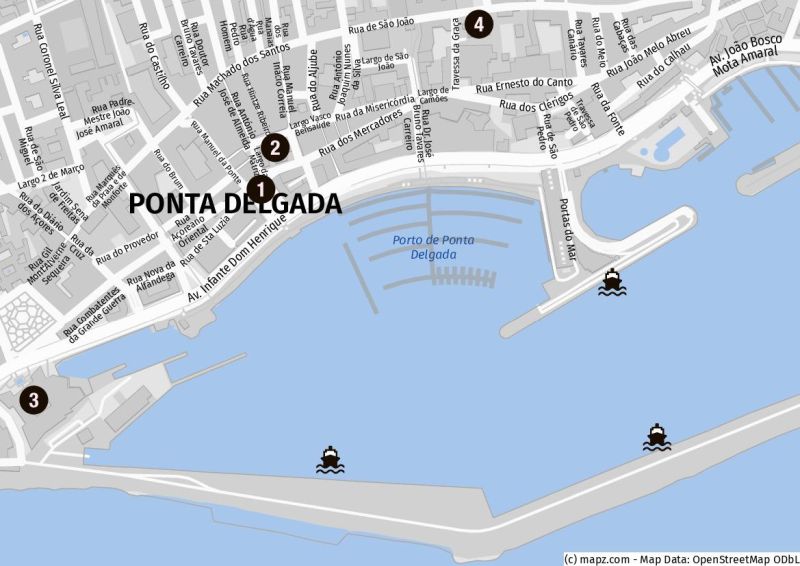 Ponta Delgada auf eigene Faust