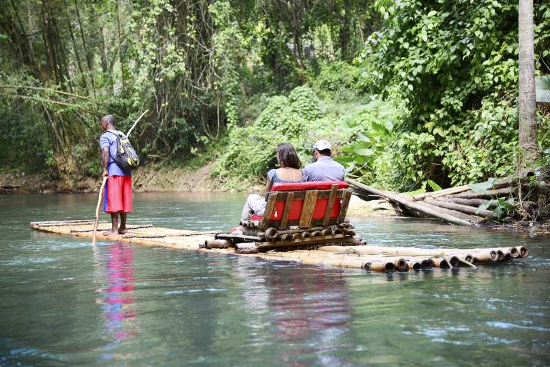 Rafting on Martha Brae