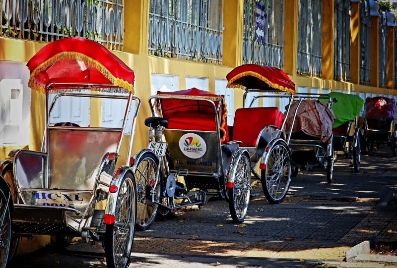 Fahrradrikschas in Saigon