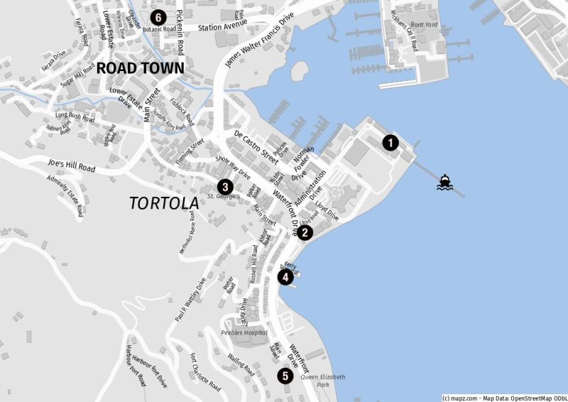 Road Town, Tortola, auf eigene Faust
