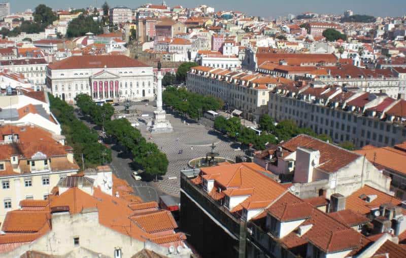 Blick auf den Rossio 