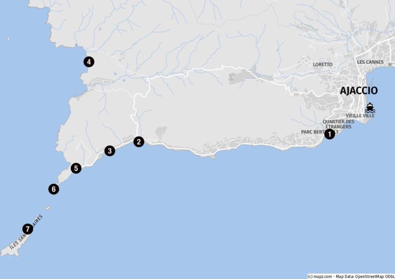 Route des Sanguinaires & Pointe de la Parata