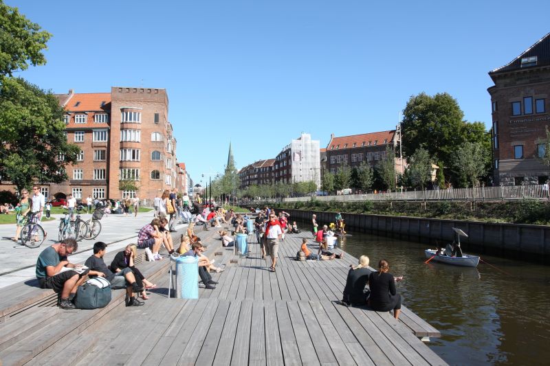 Schöne Uferbereiche an der Aarhus Å