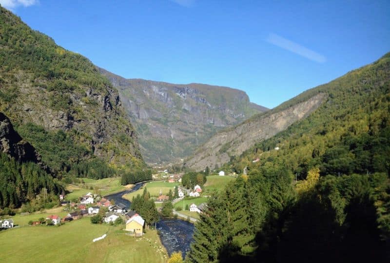 Schöner Blick auf der Flamsbahn