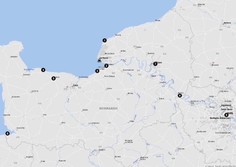 Sehenswürdigkeiten für Landausflüge in Le Havre