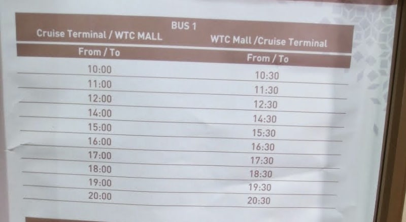 Abu Dhabi auf eigene Faust mit einem Shuttlebus des Hafens