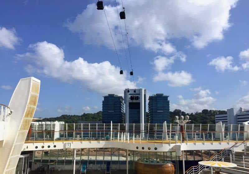 Sie Seilbahn nach Sentosa Island