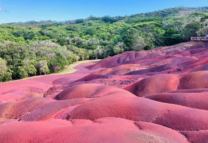 Siebenfarbige Erde auf Mauritius