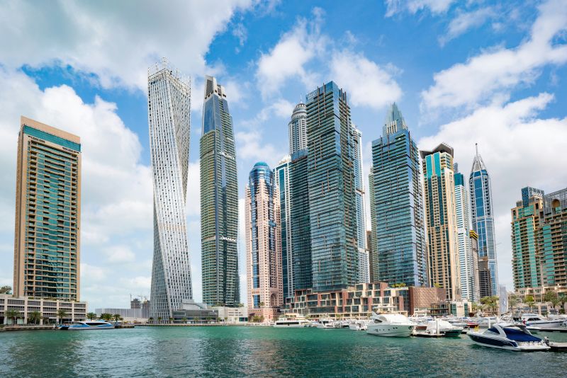 Skyline der Dubai Marina