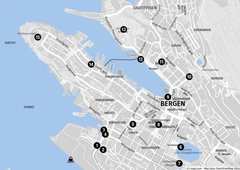 Stadtbummel vom Liegeplatz Jekteviken