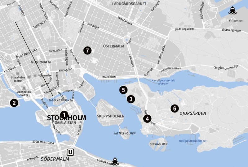 Ziele für Landausflüge in Stockholm