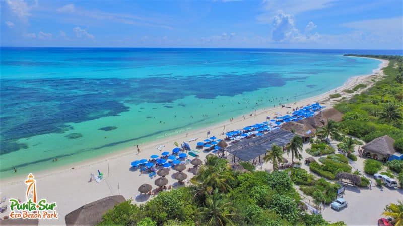 Strand im Punta Sur Eco Beach Park