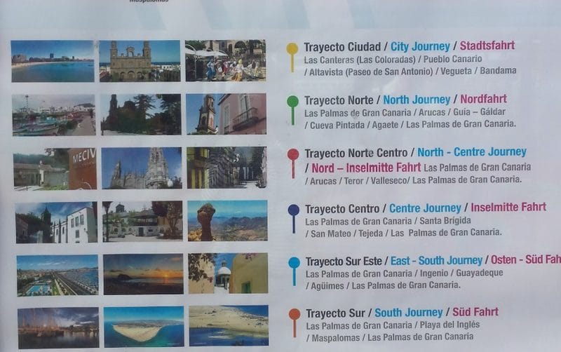 Am Kreuzfahrthafen von Las Palmas werden Taxitouren angeboten