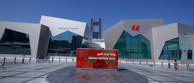 Die Mall "The Avenues" ist Ziel der Shuttlebusse der Reederei