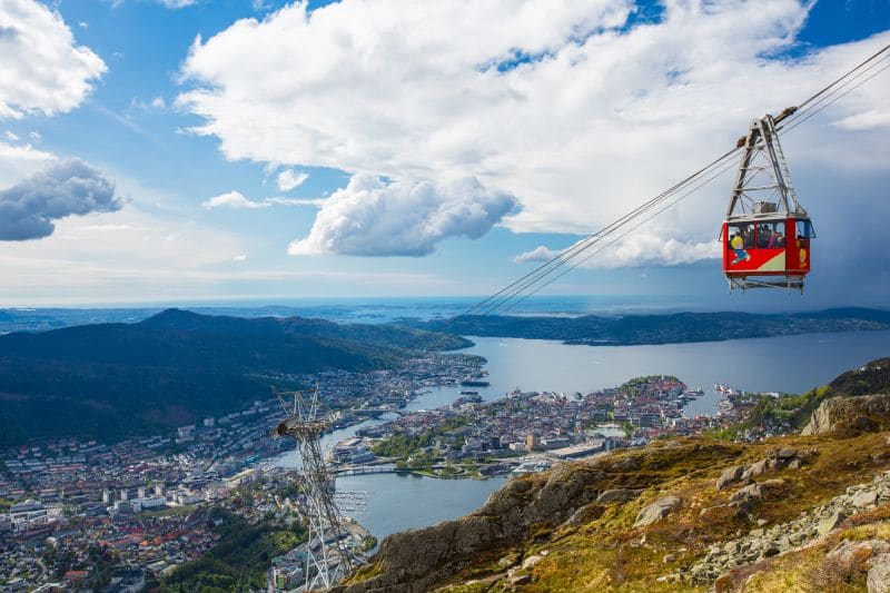 Landausflüge in Bergen zur Ulriken Seilbahn