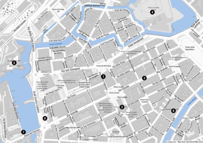 Unterwegs im Zentrum von Livorno