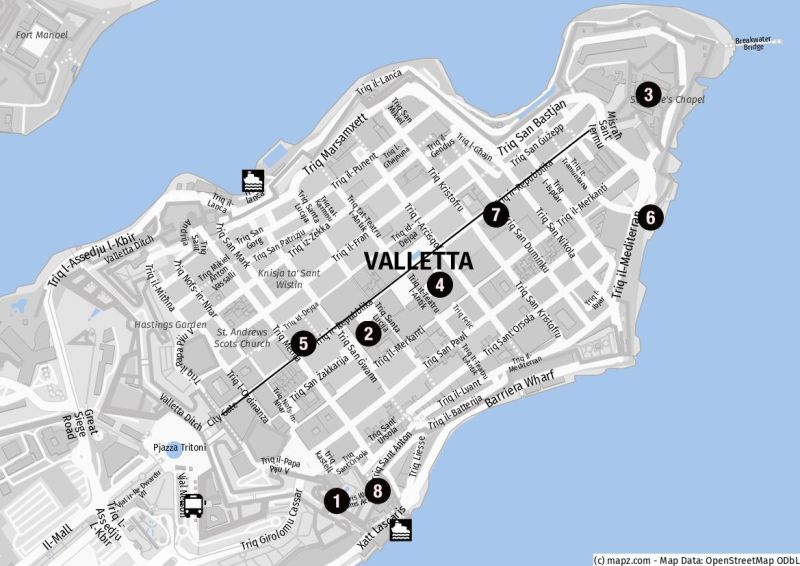 Valletta auf einen Blick