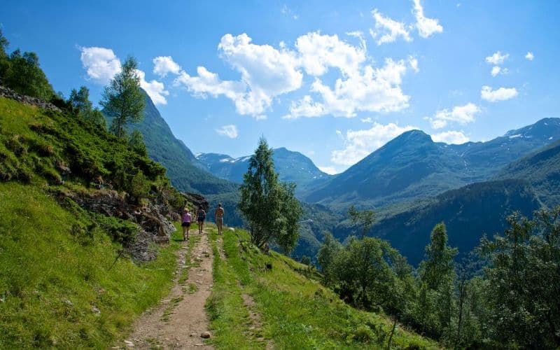 Wandern oberhalb von Geiranger