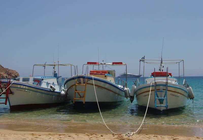 Wassertaxis auf Mykonos