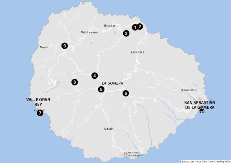 Ziele für Landausflüge auf La Gomera