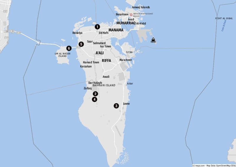 Ziele für Landausflüge in Bahrain