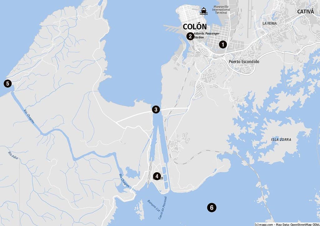 Ziele für Landausflüge in Colon