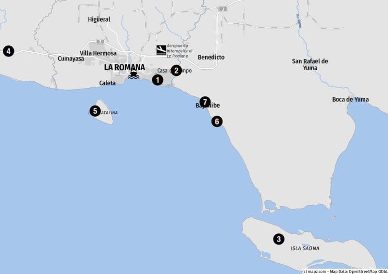 Ziele für Landausflüge in La Romana